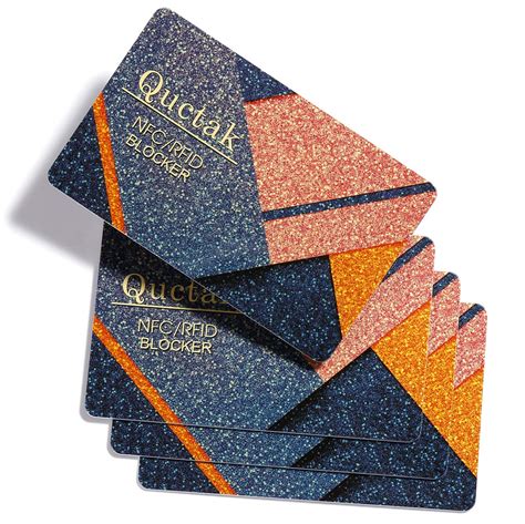 Quctak RFID Blocking Cards (4 Pack), Premium Contactless 